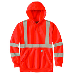 CARHARTT HIGH-VISIBILITY CLASS 3 HOODIE- BRITE ORANGE