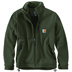 CARHARTT RAIN DEFENDER RELAXED FIT HEAVYWEIGHT SOFTSHELL JACKET- MOSS