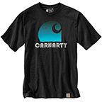 CARHARTT SHORT-SLEECE "C" GRAPHIC T-SHIRT- BLACK