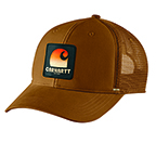 CARHARTT CANVAS "C" PATCH CAP- BROWN