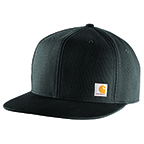 CARHARTT FIRM DUCK FLAT BRIM CAP- BLACK