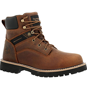 GEORGIA BOOT MEN'S CORE 37 WATERPROOF SOFT TOE WORK BOOT BROWN