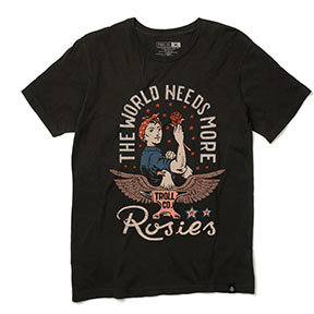 WOMENS TROLL ROSIE TEE BLACK