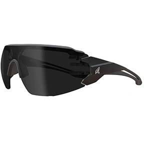 EDGE EYEWEAR TV126VS TAVEN BLACK FRAME WITH GRAY TPR / VAPOR SHIELD SMOKE