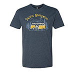 NORTHWEST VIBES THE SASQUATCH BUS T-SHIRT NAVY