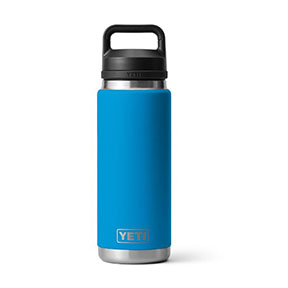 Yeti Rambler 26oz Water Bottle with Chug Cap Big Wave Blue