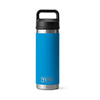 Yeti Rambler 18oz Water Bottle with Chug Cap, Big Wave Blue