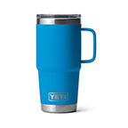 Yeti Rambler 20oz Travel Mug with Strongholder Lid Big Wave Blue