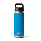 Yeti Rambler 26oz Water Bottle with Chug Cap Big Wave Blue