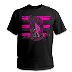 Bigfoot Hi-Vis Safety Stripe Tee - Neon Pink/Reflective/Black