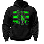 Bigfoot Hi-Vis Safety Stripe Hoodie - Neon Green/Reflective/Black