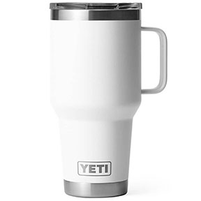 Yeti Rambler 30 oz. Travel Mug with Stronghold Lid - White