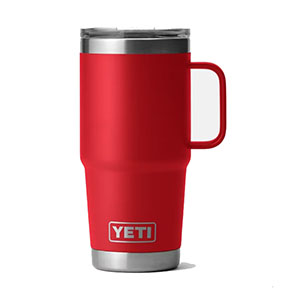 Yeti Rambler 20oz Travel Mug with Stronghold Lid Rescue Red