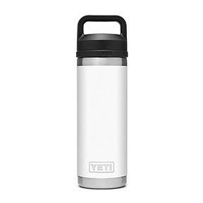 YETI RAMBLER 18 OZ BOTTLE W/CHUG CAP - WHITE