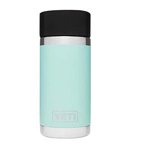 YETI RAMBLER 12 OZ BOTTLE WITH HOTSHOT CAP - SEAFOAM