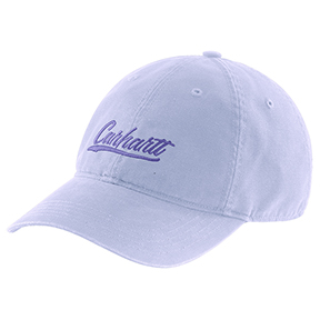 WOMEN'S CARHARTT CANVAS SCRIPT GRAPHIC CAP- LILAC HAZE