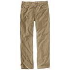 CARHARTT 5-POCKET RELAXED FIT RUGGED FLEX CANVAS PANT- DARK KHAKI