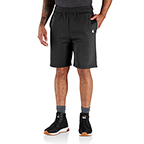 CARHARTT RELAXED FIT MIDWEIGHT FLEECE SHORT- CARBON HEATHER