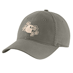 WOMEN'S CARHARTT CANVAS FLORAL GRAPHIC CAP- DUSTY OLIVE