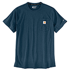 CARHARTT FORCE RELAXED FIT SHORT SLEEVE POCKET T-SHIRT- LIGHT HURON HEATHER