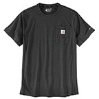 CARHARTT FORCE RELAXED FIT SHORT SLEEVE POCKET T-SHIRT- CARBON HEATHER