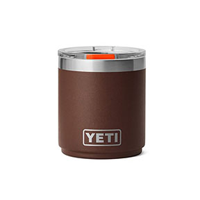 Yeti Rambler 10 Oz Stackable Lowball with Magslider Lid Wetlands Brown
