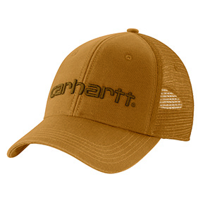 CARHARTT MESH-BACK LOGO GRAPHIC CAP- CARHARTT BROWN/OILED WALNUT