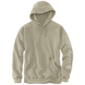 CARHARTT GARMENT DYED FRENCH TERRY GRAPHIC SWEATSHIRT- GREIGE