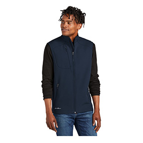 EDDIE BAUER STRETCH SOFT SHELL VEST- RIVER BLUE NAVY