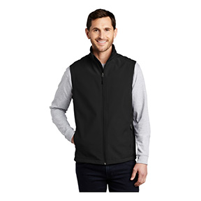 PORT AUTHORITY CORE SOFT SHELL VEST- BLACK