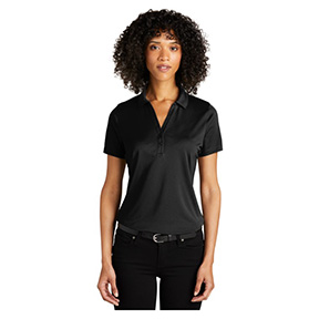 PORT AUTHORITY WOMEN'S PERFORMANCE POLO- DEEP BLACK