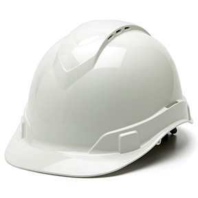 RIDGELINE HARD HAT - WHITE CAP STYLE 4-POINT VENTED RATCHET