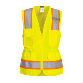 WOMEN'S CLASS 2 EXECUTIVE VEST- YELLOW REFLECTIVE