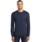 Port & Company® Long Sleeve Core Blend Tee Navy
