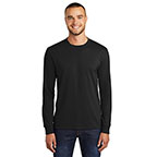 Port & Company® Tall Long Sleeve Core Blend Tee Jet Black