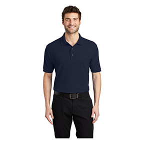 PORT AUTHORITY SILK TOUCH POLO- NAVY