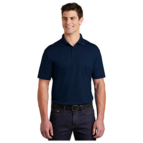 SPORT-TEK MICROPIQUE SPORT-TEK POKCET POLO- TRUE NAVY