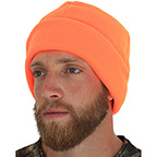MENS HEATED BEANIE ORANGE