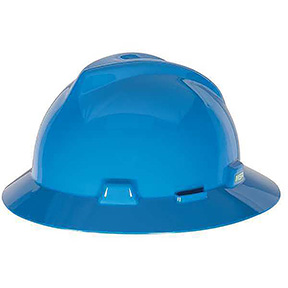 V-GARD HARD HAT, FULL BRIM, FASTRAC - BLUE