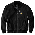 CARHARTT RUGGED FLEX DUCK BOMBER JACKET- BLACK