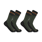 CARHARTT HEAVYWEIGHT SYNTHETIC WOOL BLEND BOOT SOCK 2-PACK- BURNT OLIVE