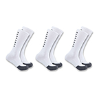 CARHARTT FORCE MIDWEIGHT LOGO CREW SOCK 3-PACK- WHITE