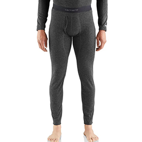 CARHARTT FORCE BASE LAYER THERMAL PANT POLY-WOOL- BLACK HEATHER