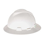 V-GARD HARD HAT, FULL BRIM, FASTRAC  WHITE