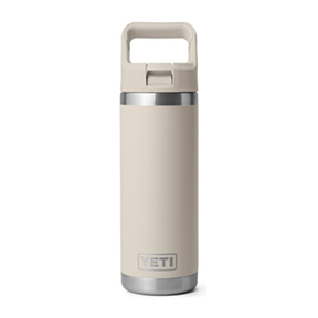 Yeti Rambler 18oz Water Bottle with Color-Matched Straw Cap Cape Taupe