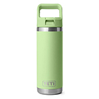 Yeti Rambler 18 oz Water Bottle with Straw Cap Key Lime