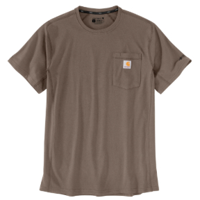 CARHARTT FORCE RELAXED FIT SHORT SLEEVE POCKET T-SHIRT- SEPIA