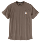 CARHARTT FORCE RELAXED FIT SHORT SLEEVE POCKET T-SHIRT- SEPIA