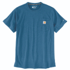 CARHARTT FORCE RELAXED FIT SHORT SLEEVE POCKET T-SHIRT- DARK HORIZON BLUE