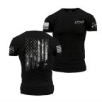 GRUNT STYLE 1776 FLAG T-SHIRT- BLACK